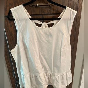 J crew sleeveless blouse